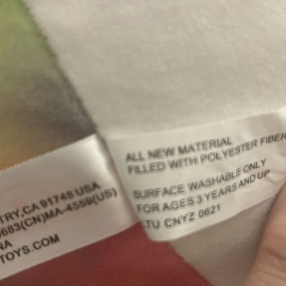 Linzy Comfort Cat Plush Kitty Tie Dye Watercolor Plush Stuffed Animal Toy 16" - Picture 8 of 10